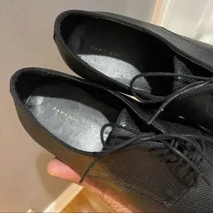 Zara Man Black perforated style shoes Sz 12 (45) Zara | Shoes | Zara Man Black Perforated Style Shoes Sz 2 45  main image 2